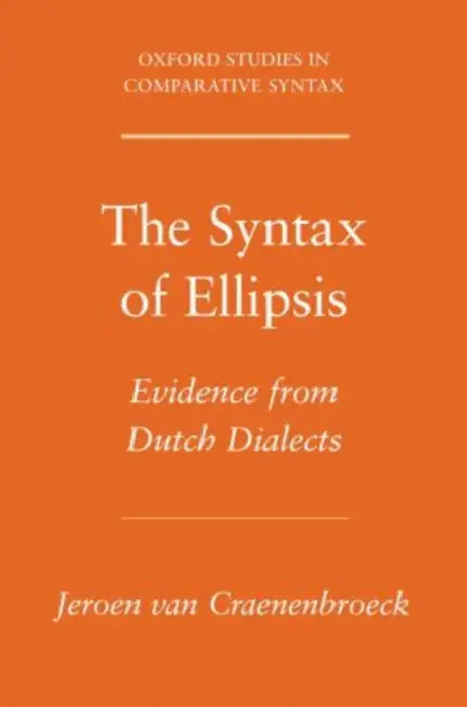 Buy Syntax of Ellipsis (English, Jeroen Van Craenenbroeck) Online at Best Price - BookBajar