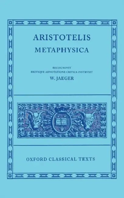 Buy Aristotle Metaphysica (English, Werner Jaeger) Online at Best Price - BookBajar
