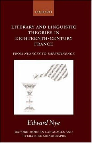 Buy Literary and Linguistic Theories in Eighteenth-Century France (English, Edward Nye) Online at Best Price - BookBajar