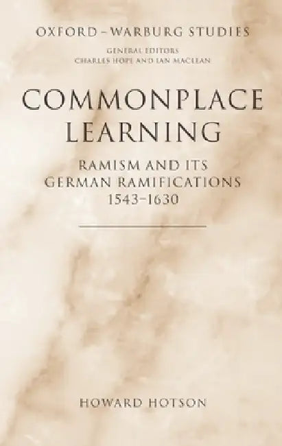 Buy Commonplace Learning (English, Howard Hotson) Online at Best Price - BookBajar