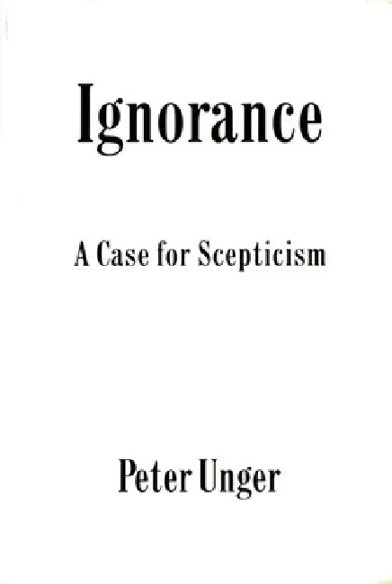 Buy Ignorance (English, Peter Unger) Online at Best Price - BookBajar