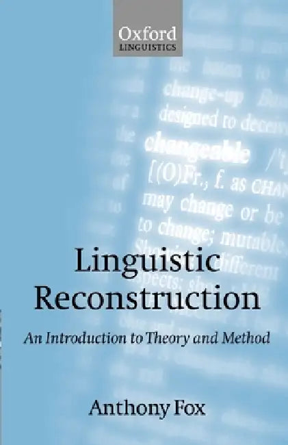 Buy Linguistic Reconstruction (English, Anthony Fox) Online at Best Price - BookBajar