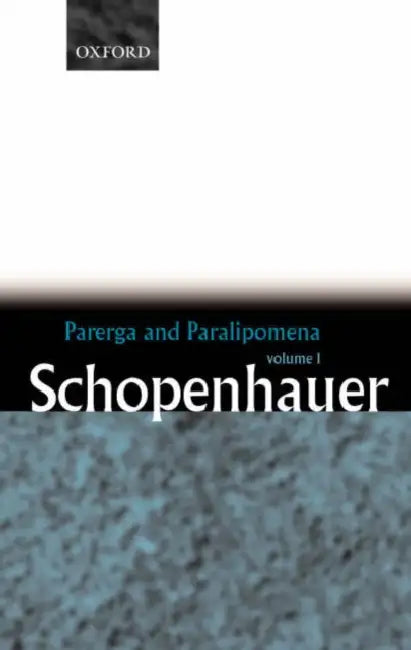 Buy Parerga and Paralipomena (English, Arthur Schopenhauer | E. F. J. Payne) Online at Best Price - BookBajar