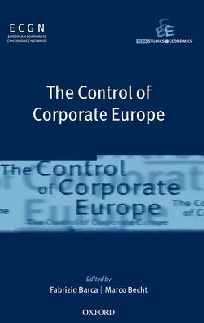 Buy The Control of Corporate Europe (English, Fabrizio Barca | Marco Becht) Online at Best Price - BookBajar