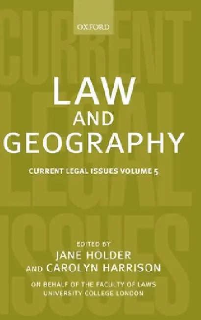 Buy Law and Geography (English, Carolyn Harrison | Jane Holder) Online at Best Price - BookBajar