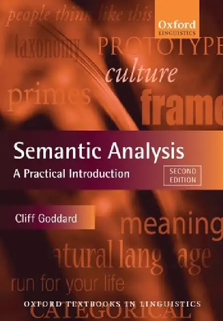 Buy Semantic Analysis (English, Cliff Goddard) Online at Best Price - BookBajar