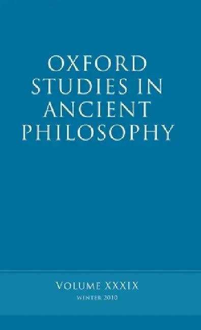 Buy Oxford Studies in Ancient Philosophy Volume (English, Brad Inwood) Online at Best Price - BookBajar