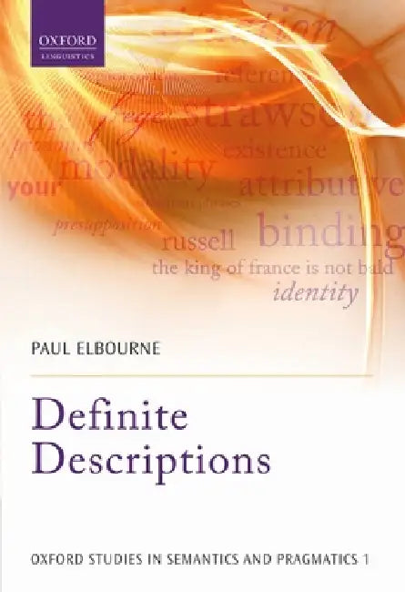 Buy Definite Descriptions (English, Paul Elbourne) Online at Best Price - BookBajar