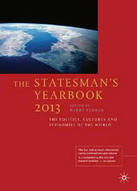 Buy The Statesman's Yearbook 2013 (English, B. Turner) Online at Best Price - BookBajar