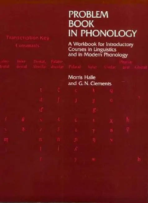 Buy Problem Book in Phonology (English, Morris Halle | George N. Clements) Online at Best Price - BookBajar
