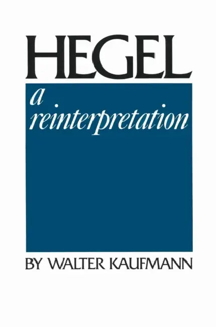 Buy Hegel (English, Walter Kaufmann) Online at Best Price - BookBajar