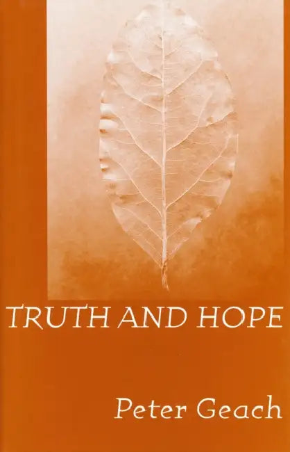 Buy Truth Hope (English, Peter Geach) Online at Best Price - BookBajar