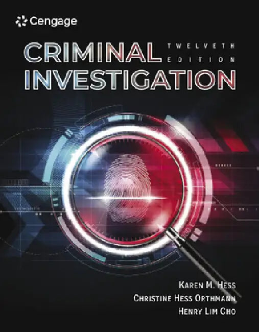 Buy Criminal Investigation (English, Kären Hess | Christine Hess Orthmann | Henry Cho) Online at Best Price - BookBajar