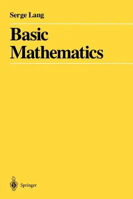 Buy Basic Mathematics (English, Serge Lang) Online at Best Price - BookBajar