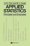 Buy Applied Statistics - Principles and Examples (English, D. R. Cox) Online at Best Price - BookBajar
