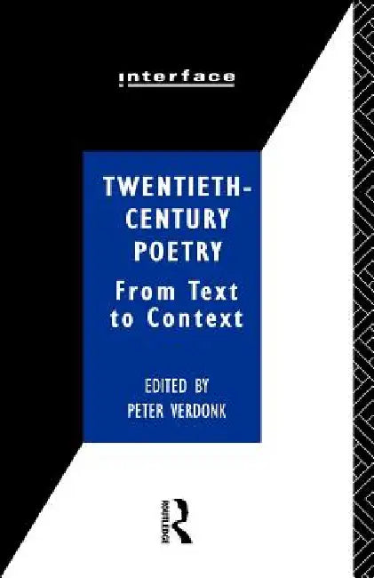 Buy Twentieth-Century Poetry (English, Verdonk Peter) Online at Best Price - BookBajar