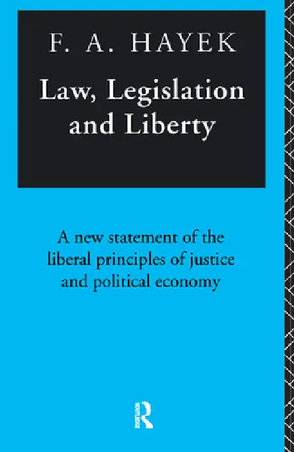 Buy Law, Legislation and Liberty (English, F. a. Hayek) Online at Best Price - BookBajar