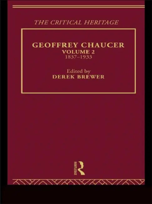 Buy Geoffrey Chaucer (English, Brewer Derek) Online at Best Price - BookBajar