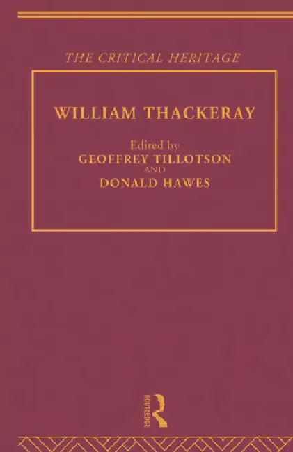 Buy William Thackeray (English, Hawes Professor Donald) Online at Best Price - BookBajar