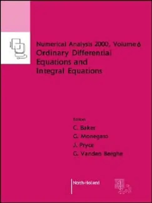 Buy Ordinary Differential Equations and Integral Equations (English, C. T. H. Baker | G. Monegato | G. Vanden Berghe) Online at Best Price - BookBajar