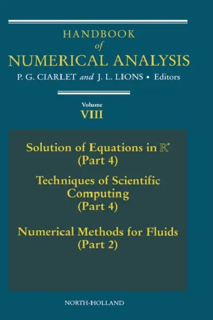 Buy Handbook of Numerical Analysis (English, Philippe G. Ciarlet) Online at Best Price - BookBajar