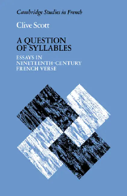 Buy A Question of Syllables (English, Clive Scott | Michael Sheringham) Online at Best Price - BookBajar
