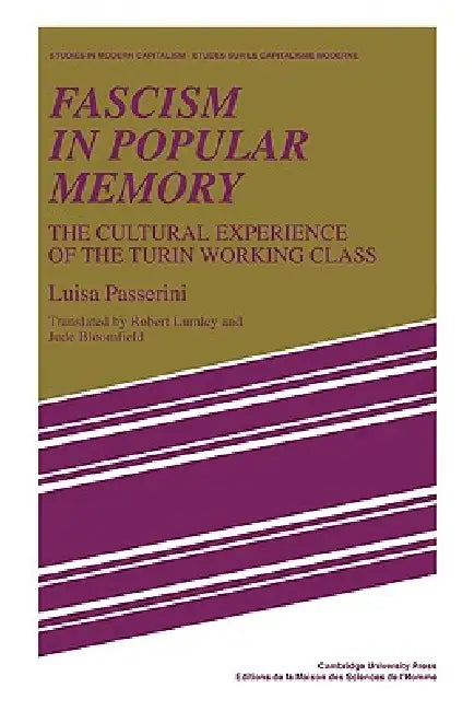 Buy Fascism in Popular Memory (English, Luisa Passerini) Online at Best Price - BookBajar