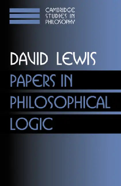 Buy Papers in Philosophical Logic (English, David Lewis | Ernest Sosa | Jonathan Dancy) Online at Best Price - BookBajar