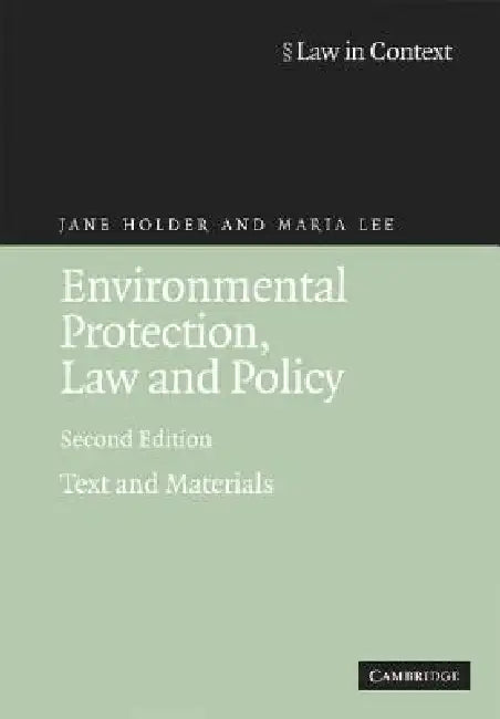 Buy Environmental Protection, Law and Policy (English, Jane Holder | Maria Lee) Online at Best Price - BookBajar