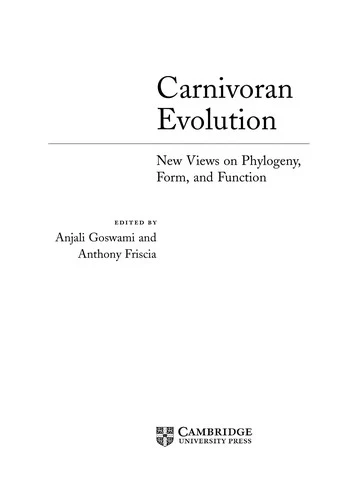 Buy Carnivoran Evolution (English, Anjali Goswami | Anthony Friscia) Online at Best Price - BookBajar