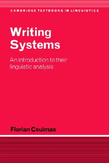 Buy Writing Systems (English, Florian Coulmas) Online at Best Price - BookBajar