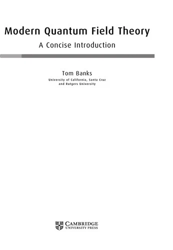 Buy Modern Quantum Field Theory (English, Tom Banks) Online at Best Price - BookBajar