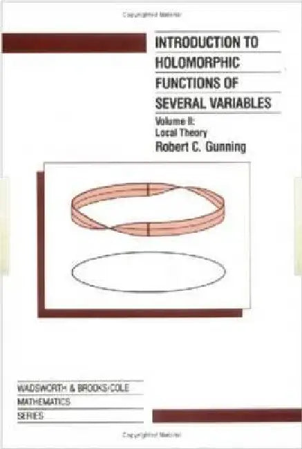 Buy Introduction to Holomorphic Functions of Several Variables (English, R. C. Gunning) Online at Best Price - BookBajar