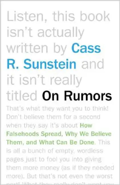 Buy On Rumors (English, Cass R. Sunstein) Online at Best Price - BookBajar