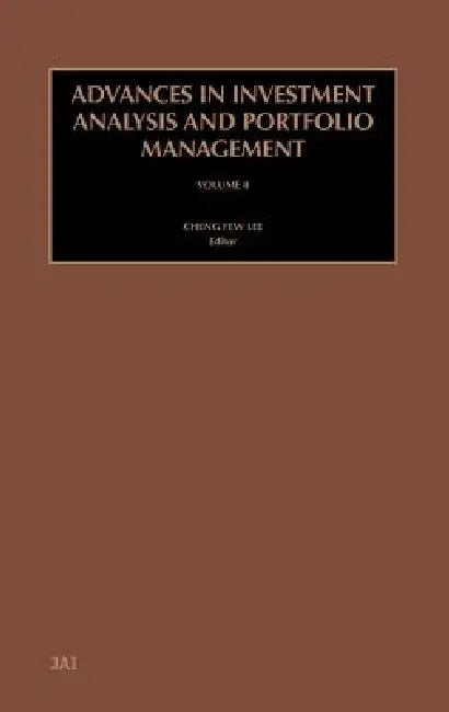 Buy Advances in Investment Analysis and Portfolio Management (English, Cheng-Few Lee) Online at Best Price - BookBajar