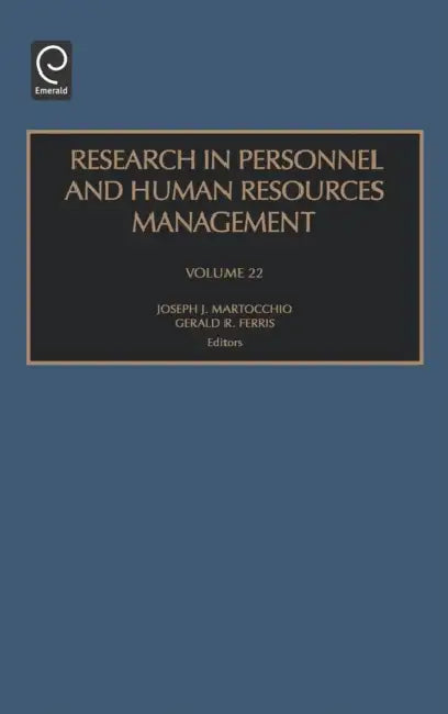 Buy Research in Personnel and Human Resources Management (English, Joseph J. Martocchio | Gerald R. Ferris) Online at Best Price - BookBajar
