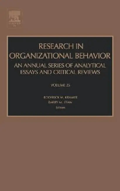 Buy Research in Organizational Behavior (English, Roderick M. Kramer | Barry Staw) Online at Best Price - BookBajar