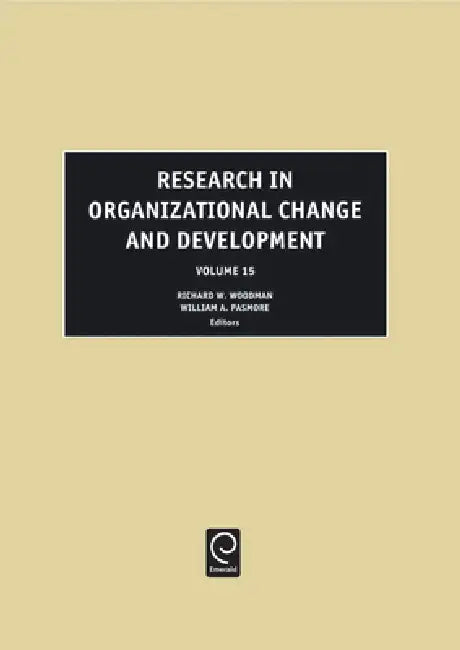 Buy Research in Organizational Change and Development (English, William A. Pasmore | Richard W. Woodman) Online at Best Price - BookBajar