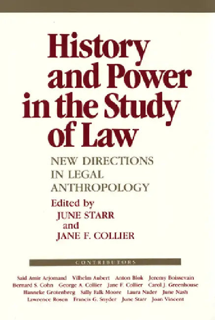 Buy History and Power in the Study of Law (English, June Starr | Jane F. Collier) Online at Best Price - BookBajar