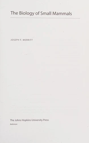 Buy Biology of Small Mammals (English, Joseph F. Merritt) Online at Best Price - BookBajar