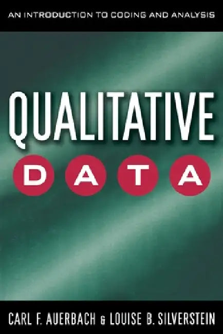 Buy Qualitative Data (English, Carl Auerbach | Louise B. Silverstein) Online at Best Price - BookBajar