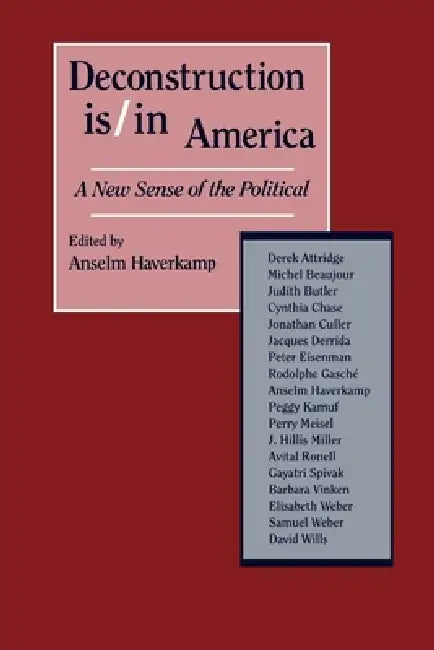 Buy Deconstruction Is/In America (English, Anselm Haverkamp) Online at Best Price - BookBajar