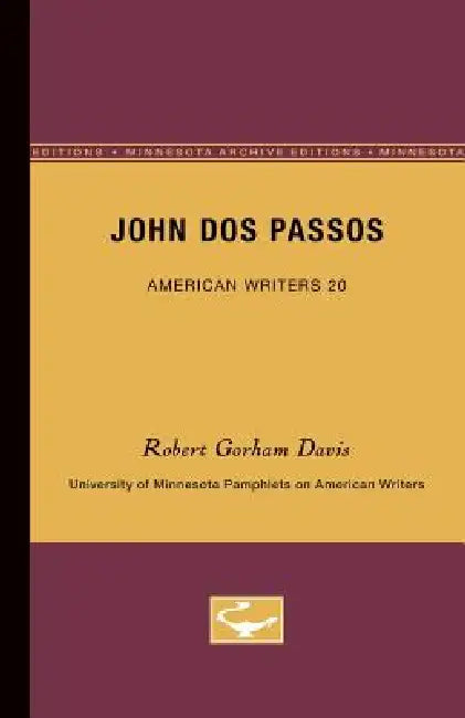 Buy John Dos Passos - American Writers 20 (English, Robert Gorham Davis) Online at Best Price - BookBajar