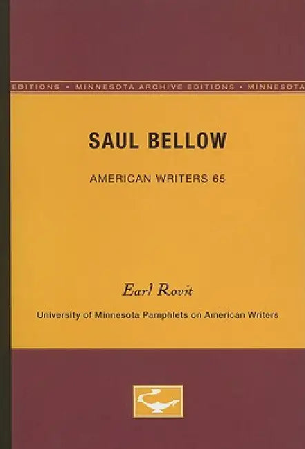 Buy Saul Bellow - American Writers 65 (English, Earl Rovit) Online at Best Price - BookBajar