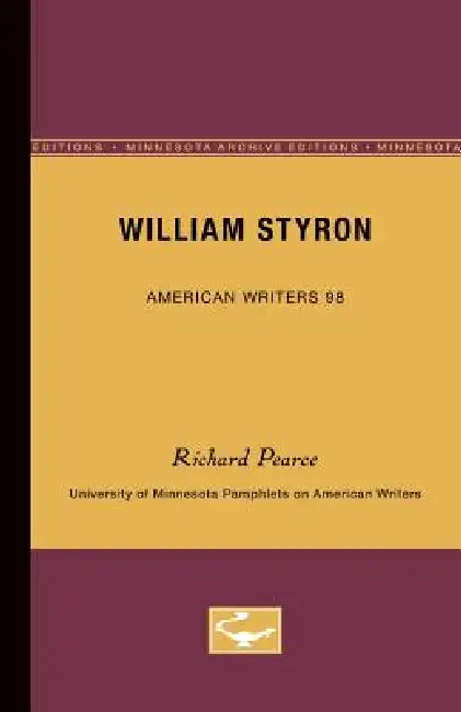 Buy William Styron - American Writers 98 (English, Richard Pearce) Online at Best Price - BookBajar