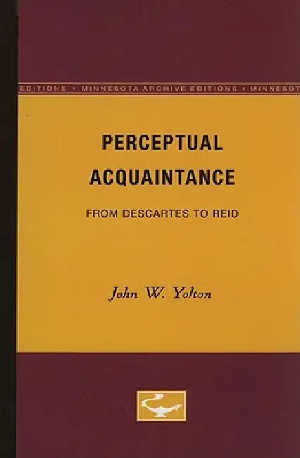 Buy Perceptual Acquaintance (English, John W. Yolton) Online at Best Price - BookBajar