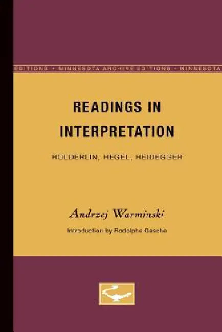 Buy Readings in Interpretation (English, Andrzej Warminski) Online at Best Price - BookBajar