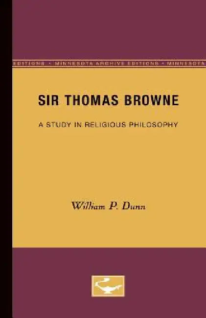 Buy Sir Thomas Browne (English, William P. Dunn) Online at Best Price - BookBajar