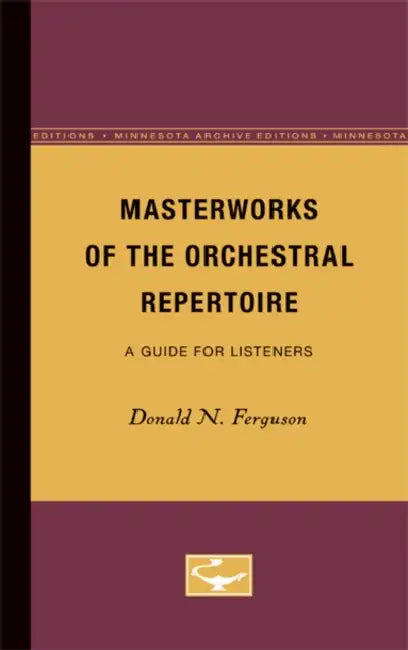 Buy Masterworks of the Orchestral Repertoire (English, Donald N. Ferguson) Online at Best Price - BookBajar