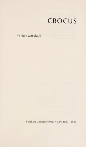Buy Crocus (English, Karin Gottshall) Online at Best Price - BookBajar
